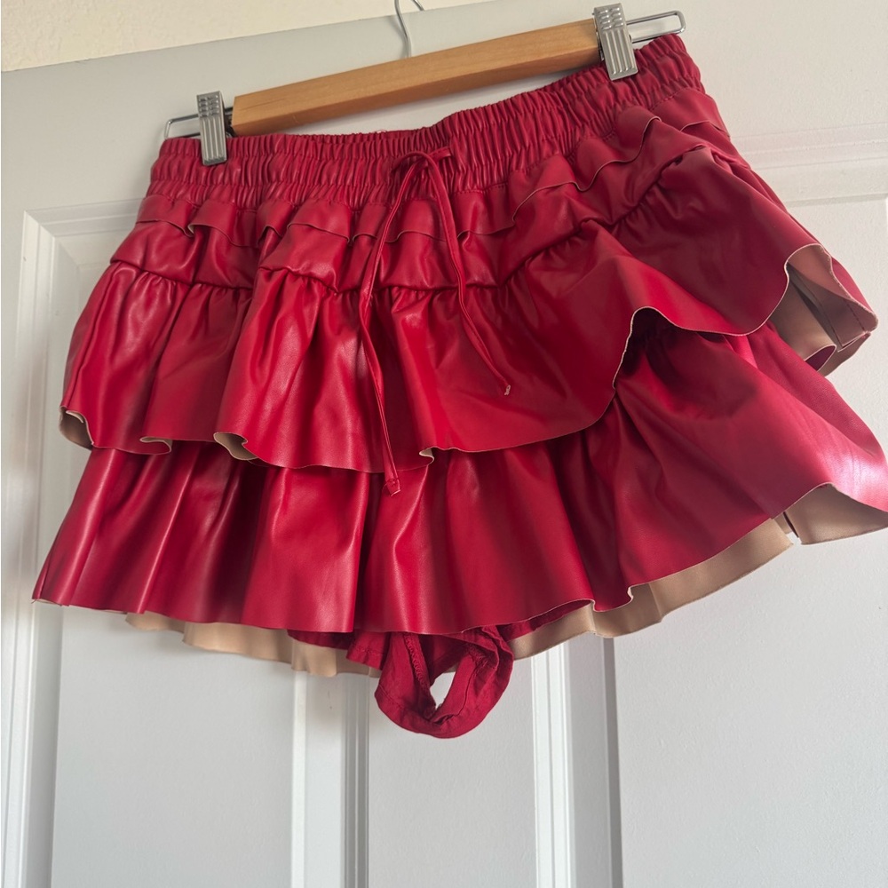 Gameday Ruffled Mini Skirt with built in shorts